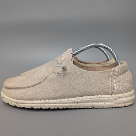 Hey Dude Wendy Dusty Inca Tan Pink Slip On Loafers Shoes Womens 10 121410597 - Picture 5 of 13